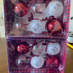 Rae Dunn Christmas ornaments